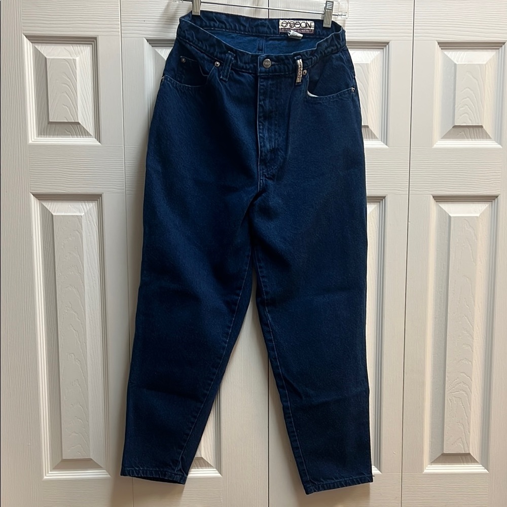 Sasson Jeanswear Company 5 Pocket Dark Blue Denim Jeans Vintage